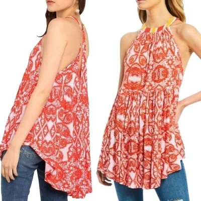 Túnica cuello halter boho FREE PEOPLE "Mimi" - Talla M Foto 1 de 4