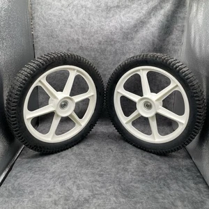 2x CRAFTSMAN HUSQVANA 189159 POULAN 14" WHEELS 532189159 188808 532188808 NOS! - Picture 1 of 7