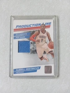 2010-11 Panini Donruss Russell Westbrook #48 Production Line Jersey Relic /399  - Picture 1 of 5