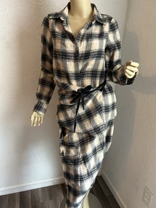 Nicholas K Roux Flannel Plaid Shirt, XXS, NWT, MSRP $350 - Picture 1 of 5