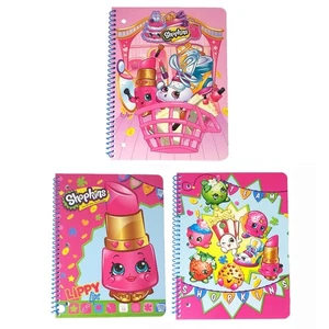 3x SHOPKINS Cart School Kids Composition Books Journal Spiral Notebooks New - Picture 1 of 6