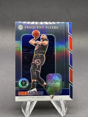2019-20 Panini NBA Hoops Premium Stock - Frequent Flyers Zach LaVine #7 Holo - Image 1 of 2
