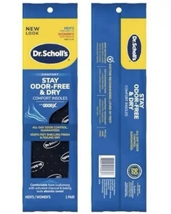 2 PACK Dr Scholl's Odor Control Insoles for Comfortable Fresh Feet / Dry Comfort - Picture 1 of 9