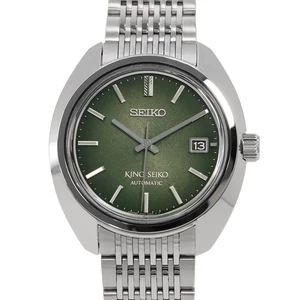 SEIKO King Seiko Watch Salon Limited 39.4mm Stainless Steel Green Dial SDKA021 - Picture 1 of 12