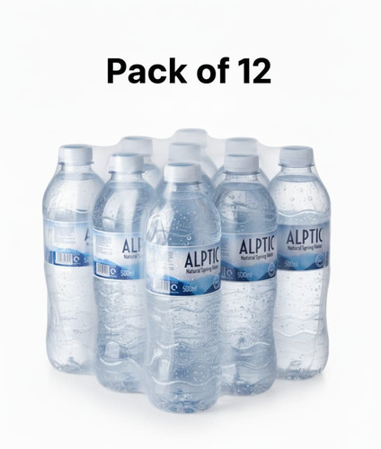 Alptic Natural Spring Water 12 x 500ml (Alkaline PH 8.13 / Low Sodium ...
