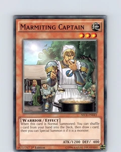 Yu-Gi-Oh TCG Marmiting Captain SECE-EN043 1st Edition Common Card NM - Picture 1 of 2
