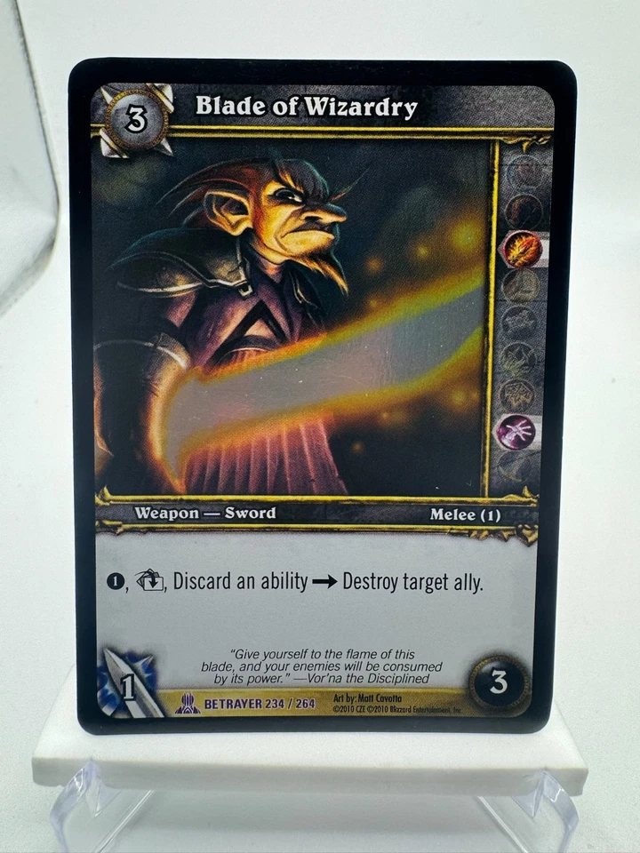 World of Warcraft TCG Foil Promo Betrayer Blade of Wizardry - Image 1 of 1