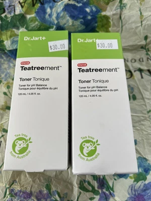2x Tóner Dr. Jart Teatreement para PH Balance 120 ml / 4,05 fl oz cada uno nuevo en caja Foto 1 de 4