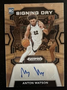 Selecciones del draft de Prizm 2024 Anton Watson día de la firma (RC) automático #SD-WTN Boston Celtics - Imagen 1 de 2