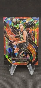 2024-25 Panini Select Red Cracked Ice Prizm #172 Cody Williams Rookie Utah Jazz - Foto 1 di 2
