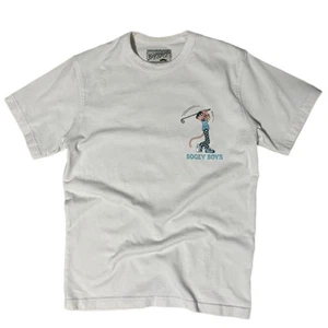 Rare BOGEY BOYS White Golf T Shirt Double Now Triple Later Pink Panther Medium M - Picture 1 of 4