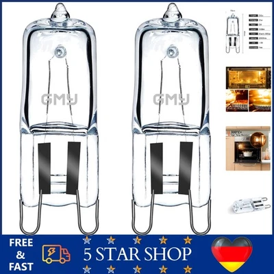 Halogen G9 40W 230V Backofenlampe 2er Pack hitzebeständiger Lampen für Ofen M... - Bild 1 von 4
