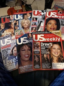 Lot Of  7 US Weekly 2000 Houston JFK Jolie Oprah Ryan Done Thornton - Bild 1 von 8