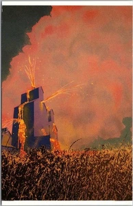 Postal del centenario de Dakota del Norte de la década de 1980 "Volcán de la Pradera" por Jacquelyn McElroy - Imagen 1 de 2