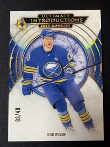 2023-24 Upper Deck Ultimate Collection Ultimate Introductions Isak Rosen/49 - Imagen 1 de 2