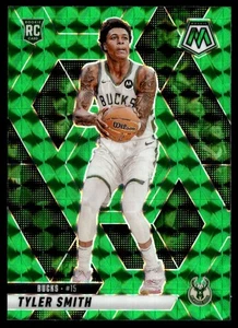 2024-25 Panini Mosaic Green Mosaic Tyler Smith RC Milwaukee Bucks #225 - Picture 1 of 2