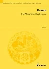 Three Mozart Organ Sonatas Hans Werner Henze Studyscore 14 Instruments Schott Mu - Image 1 of 4