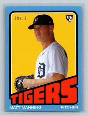 Matt Manning 2022 Topps Throwback Thursday Blue /10 - Image 1 of 2