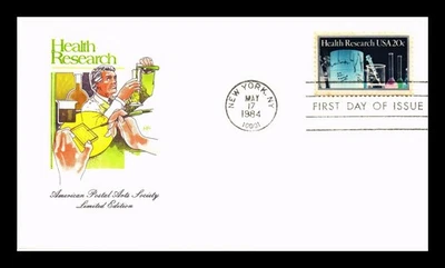 DR JIM STAMPS US COVER HEALTH RESEARCH FIRST DAY ISSUE HOUSE OF FARNAM CACHET - Image 1 of 2