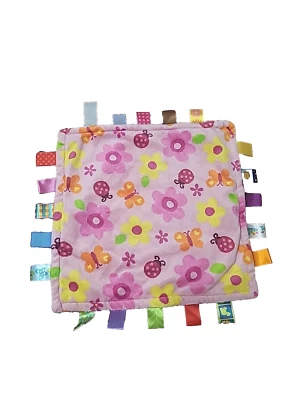 Manta Taggies Lovey Rosa Amarillo Flores y Mariposas Foto 1 de 4