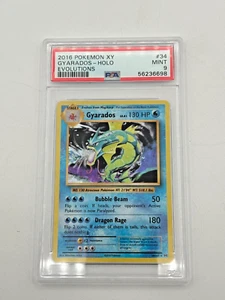 2016 Pokemon XY #34 Gyarados - HOLO Evolutions MINT PSA 9 - Picture 1 of 2