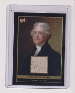 2024 PIECES OF THE PAST HAND WRITTEN RELIC THOMAS JEFFERSON - Picture 1 of 1