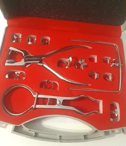 14Teilen Rubberdam Kit-Instrumente -Klammerzange Kofferdamrahmen Klammern ANG CE - Bild 1 von 7