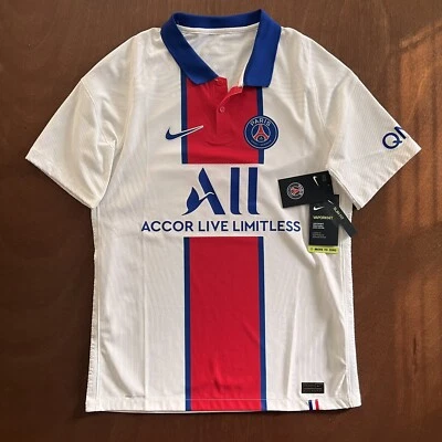 NIKE PSG Paris Saint-Germain Authentic Vaporknit Match Away 2020-21 Sz M - Image 1 of 4
