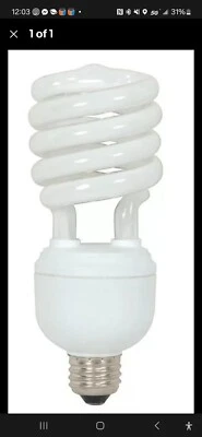 32 Watt Hi-Pro Spiral Compact Fluorescent Medium Base 120V SATCO-S7333 Box Of 12 - Image 1 of 4