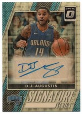 2017-18 Donruss Optic Signature Series Gold Vinyl 25 D.J. Augustin Auto 1/1