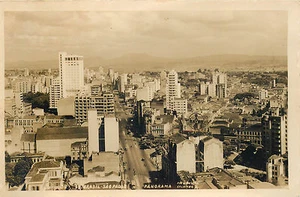 GRAN POSTAL ANTIGUA FOTO REAL SAO PAULO BRASIL VISTA PANORÁMICA - Imagen 1 de 2