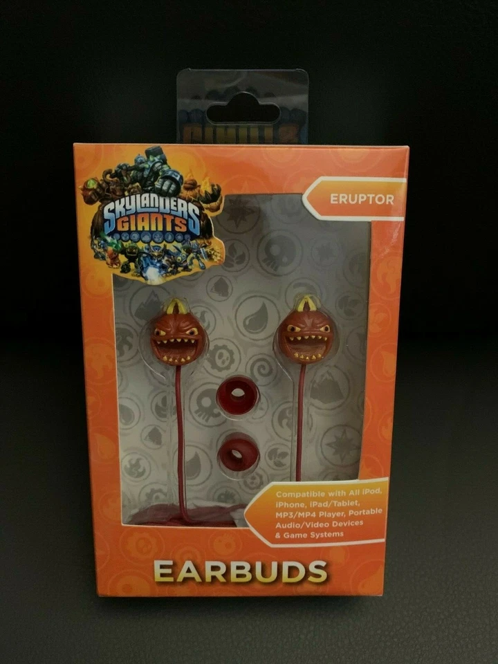 SAKAR New Skylanders Giants Eruptor Earbuds Headphones