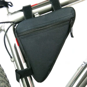 Borsa Bicicletta Borsello Bici Telaio Triangolare Ciclismo Viaggio con Cerniera - Foto 1 di 5
