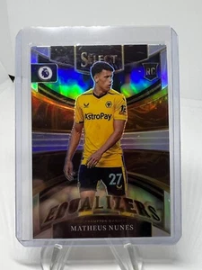 2022 -23 Panini Select EPL Equalizers Matheus Nunes RC Rookie Wolverhampton - Picture 1 of 2