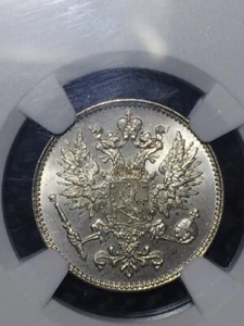 Finland 1914 S 50 Pennia NGC MS65 GEM UNC - Picture 1 of 6