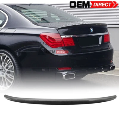 Fits 09-15 BMW F01 7-Series AC Style Carbon Fiber Rear Trunk Spoiler Wing - CF — 第 1/4 张图片