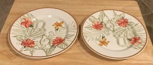 Waverly Garden Room Columbia 2er Set Blumen Salat Dessert 8" Teller  - Bild 1 von 3