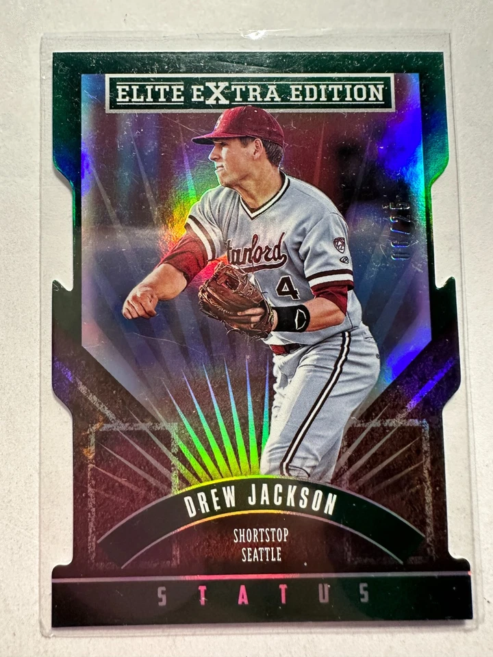 K59,587 - 2015 Elite Extra Edition Status Emerald Die Cut #178 Drew Jackson #/25 - Image 1 of 1