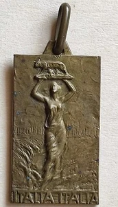 MEDAGLIA PER LA PROPAGANDA ITALIANA ALL'ESTERO GUERRA COMMEMORATIVA REGNO SAVOIA - Foto 1 di 2