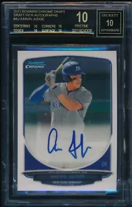 BGS 10/10 PRISTINE BLACK LABEL AARON JUDGE AUTO 1st 2013 Bowman Chrome Rookie RC - Picture 1 of 1