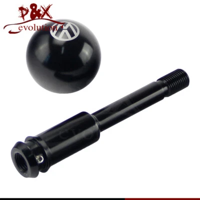 Black Shift knob & Gear Shifter Extension Straight Lever for VW T4 Van 1990-2003 - Image 1 of 4