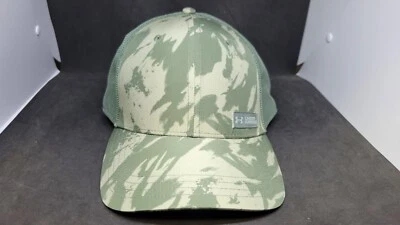 Under Armour Mens Trucker Adjustable Hat Green Camo 1376717-182 - Image 1 of 4