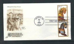 USA SC # 2976 & 2978 Carousel Horses FDC . Artcraft Cachet.. - Picture 1 of 1