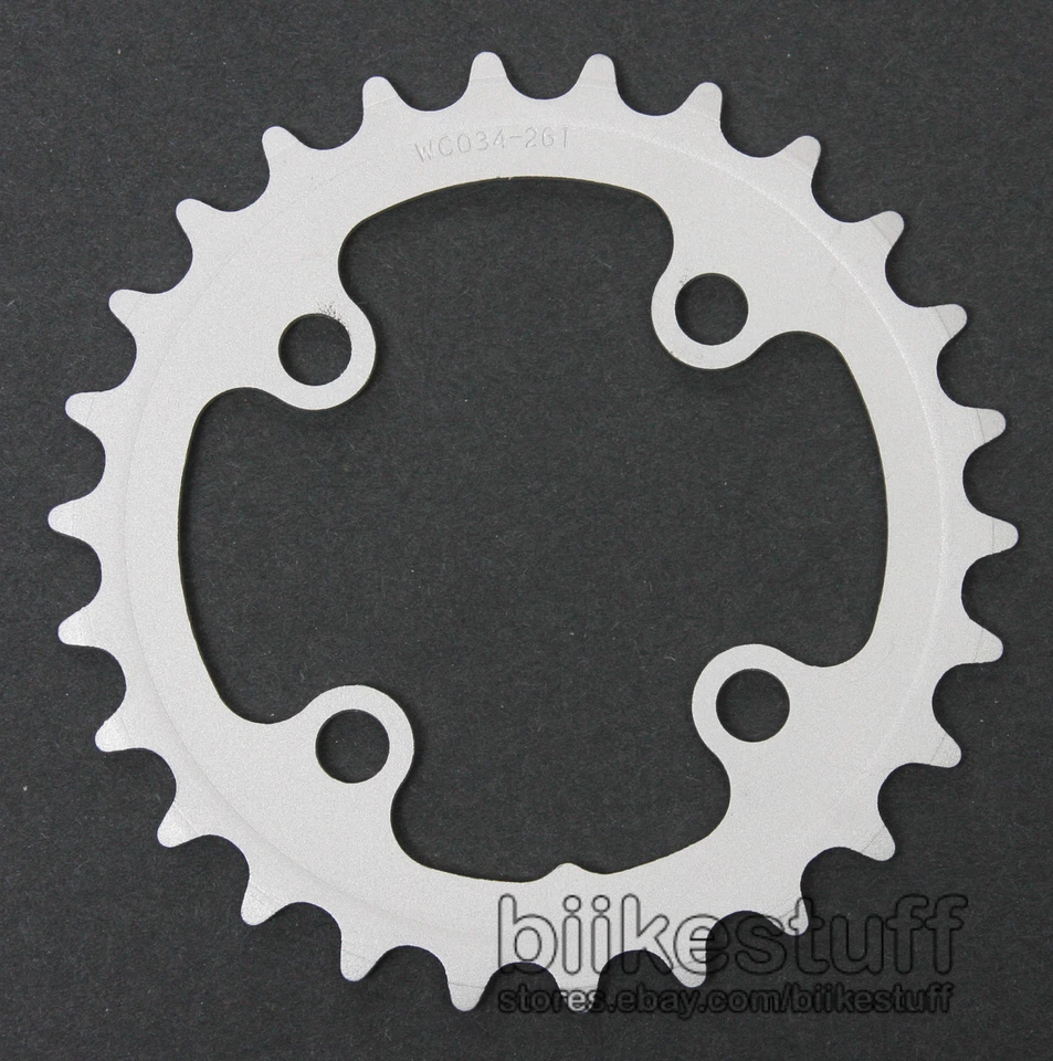 FSA 26 Tooth Steel 64 BCD Chainring 26T 4 Bolt Silver Mega Exo Inner MTB 8/9 Spd - Image 1 of 1