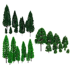 32x Plastic Green Model Trees Railroad Scenery DIORAMAS 1/50 O Gauge - Picture 1 of 12
