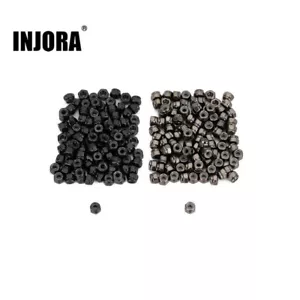Injora 100 Stück Metall M2 Muttern für 1/16 1/18 1/24 SCX24 AX24 FCX24M - Bild 1 von 6