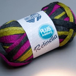 Lana Grossa Retinella 117 Akazie-Violett-Anthra 100g Lana - Imagen 1 de 2