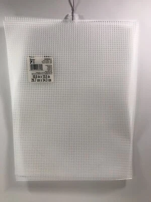 Darice Plastic Canvas #7 10.5"X13.5"-Clear, 33900-1 - Lot of 2 - New With Tags - Image 1 of 3