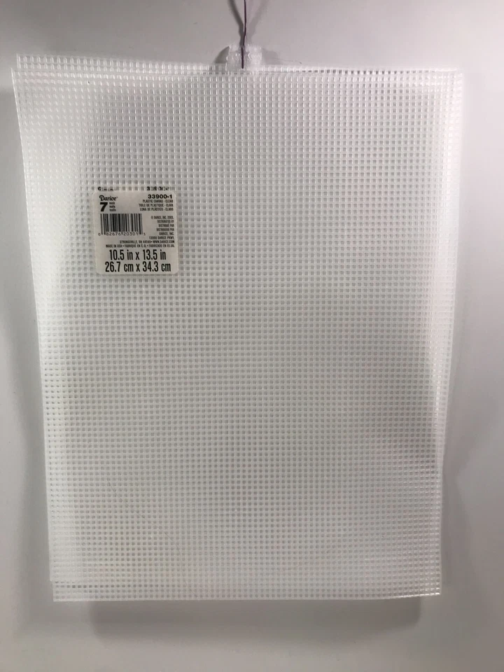 Darice Plastic Canvas #7 10.5"X13.5"-Clear, 33900-1 - Lot of 2 - New With Tags - Image 1 of 3