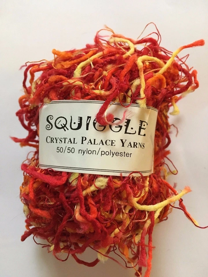 Crystal Palace Yarns Squiggle #9296 Firecracker - Red Orange Yellow CarryAlong! - Image 1 of 4